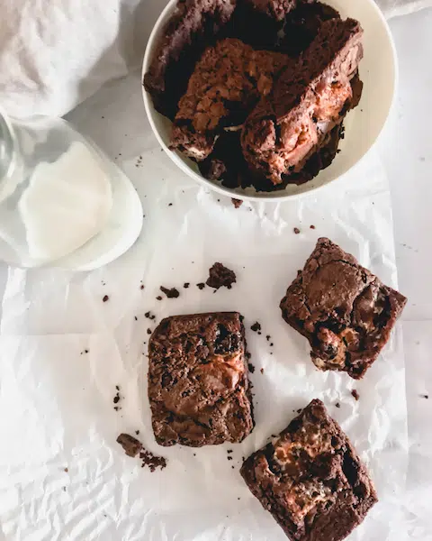 Gluten Free Peanut Butter Banana Brownies